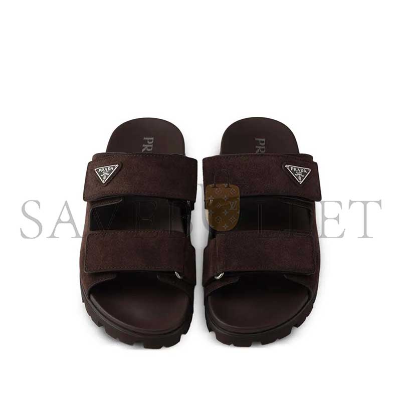 PRADA SUEDE BAND SANDALS 2X3129